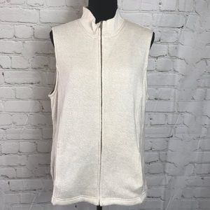 Croft &Barrow Lined Zip up Vest